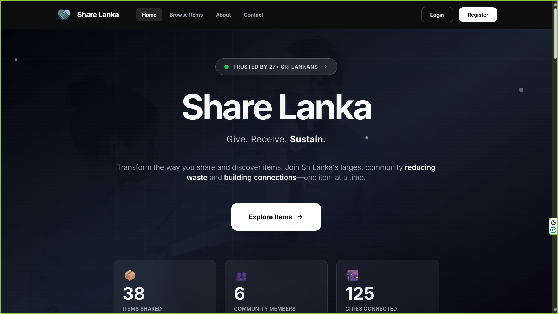Share Lanka - Community Sharing Platform